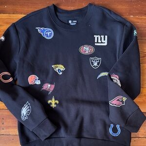 NFL All Teams Black Crewneck Sweater